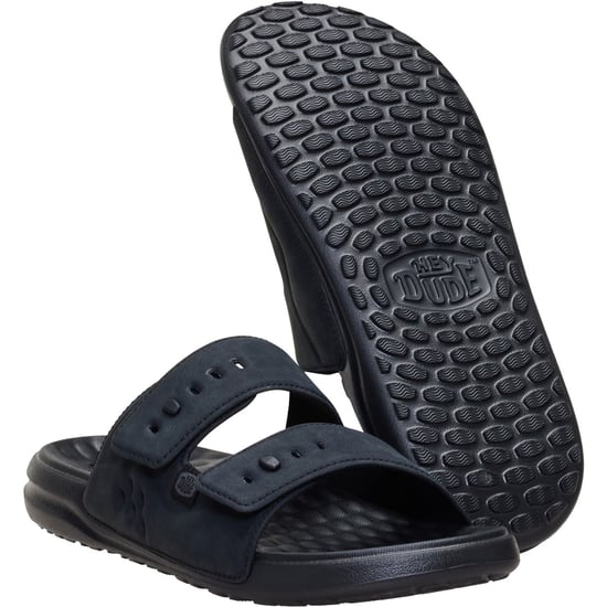 HEYDUDE Wave 2 Strap Polyurethan Herren Schwarz/Schwarz Sandalen - Image 4