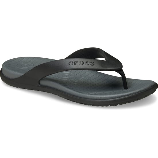 Crocs Coast Flip Polyurethan Herren Flip-Flops Schwarz/Schiefergrau - Image 1