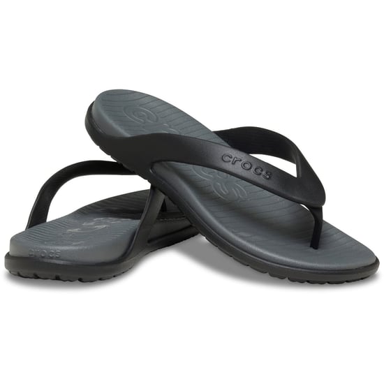 Crocs Coast Flip Polyurethan Herren Flip-Flops Schwarz/Schiefergrau - Image 3