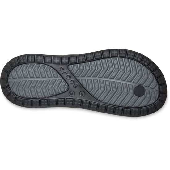 Crocs Coast Flip Polyurethan Herren Flip-Flops Schwarz/Schiefergrau - Image 4