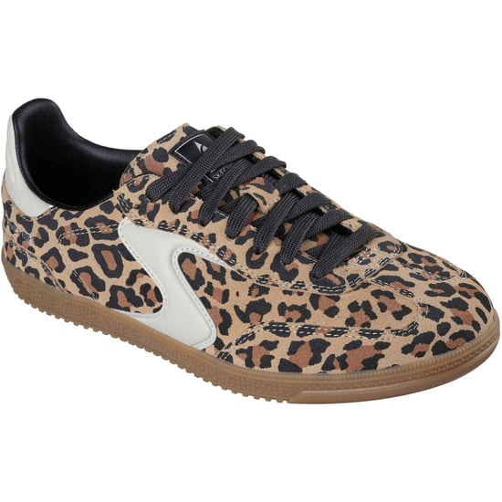Skechers Hotshot - On The Prowl Hotshot - Auf Der Pirsch Leder Damen Leopard Sneakers - Image 1