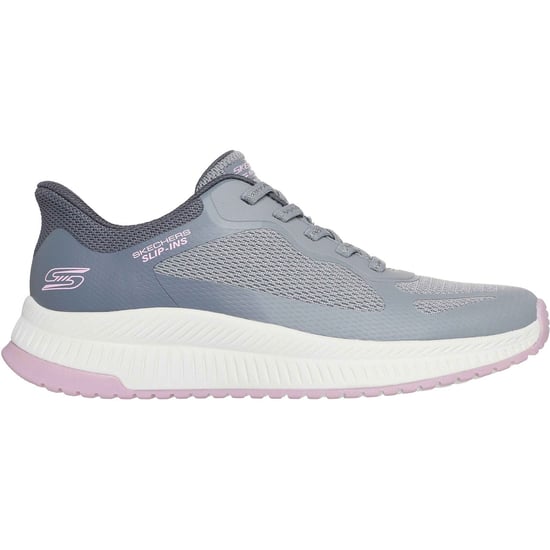 Skechers BOBS Squad 4 Staple Look Damen Graue/Multi Sneakers - Image 5