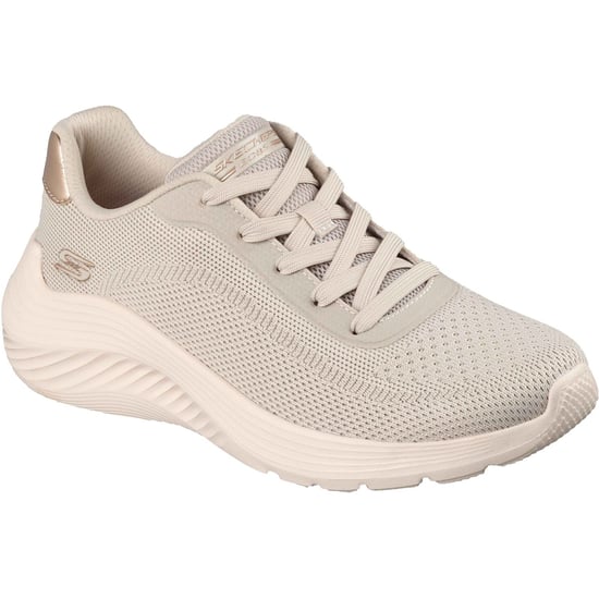 Skechers Bobs Squad Waves Aktuelles Aussehen Textil Damen Off-White Sneakers - Image 1