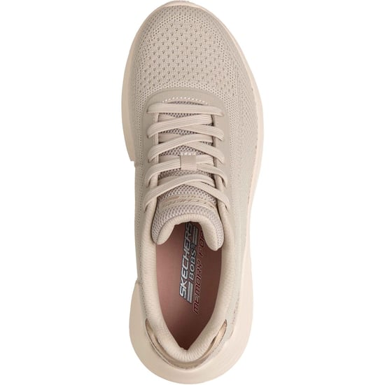 Skechers Bobs Squad Waves Aktuelles Aussehen Textil Damen Off-White Sneakers - Image 3