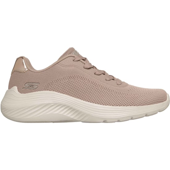 Skechers Bobs Squad Waves Aktuelle Look Textil Frauen Taupe Sneaker - Image 4