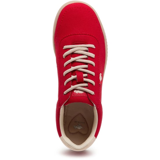 Rocket Dog Bertie Pella Textile Damen Rote Sneakers - Image 5