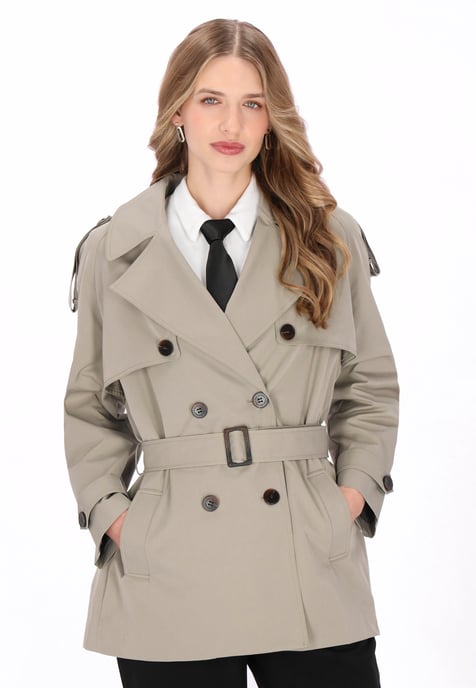 Dreimaster Mantel Frauen Olive - Image 3