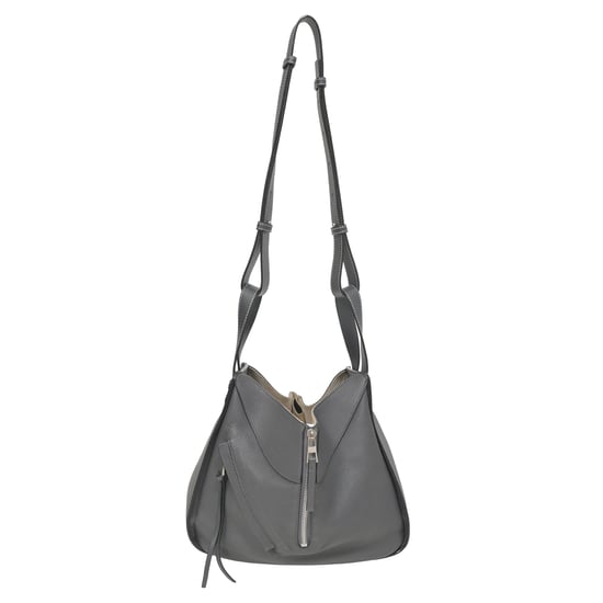 Loewe Kleine Hängematten-Tasche aus grauem Leder - Image 1