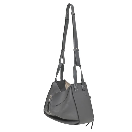 Loewe Kleine Hängematten-Tasche aus grauem Leder - Image 3