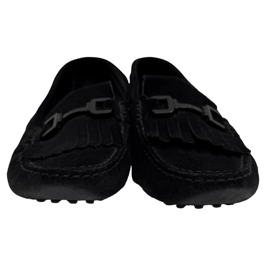 Tod's Fransen-Gommino-Autofahrerloafers aus schwarzem Wildleder - Image 2