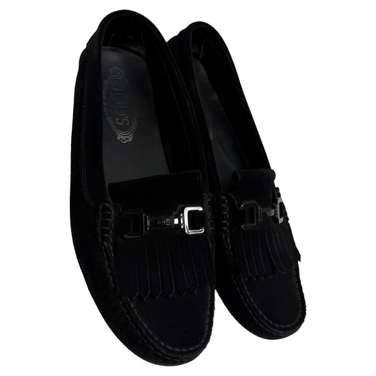 Tod's Fransen-Gommino-Autofahrerloafers aus schwarzem Wildleder - Image 5