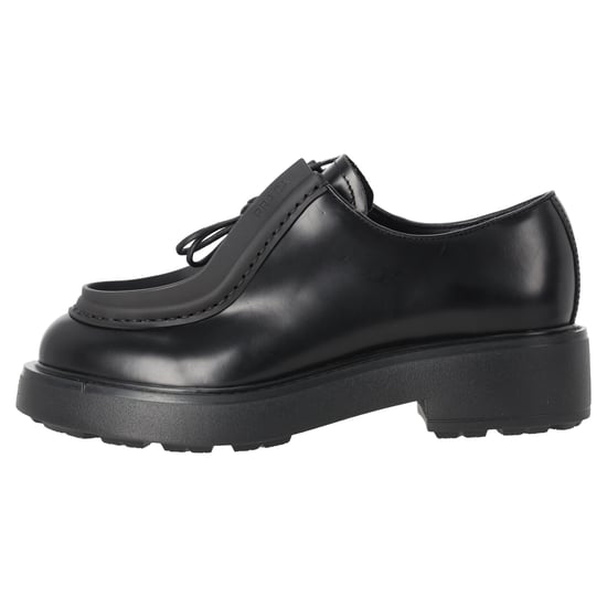 Prada Diapason Geschliffene Slipper aus schwarzem Leder - Image 2