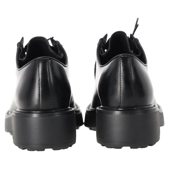 Prada Diapason Geschliffene Slipper aus schwarzem Leder - Image 3