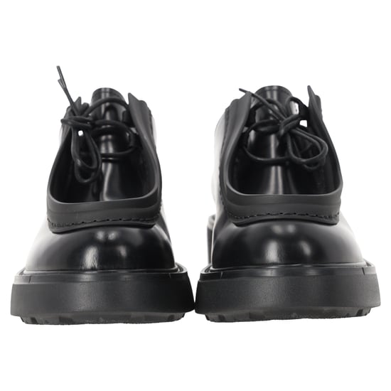 Prada Diapason Geschliffene Slipper aus schwarzem Leder - Image 4