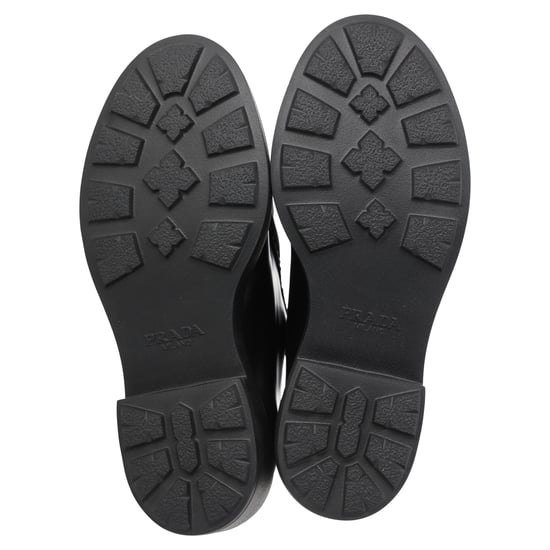 Prada Diapason Geschliffene Slipper aus schwarzem Leder - Image 5