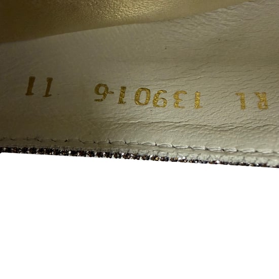 Stuart Weitzman Power 50 Spitzenzehen-Pumps in goldfarbenem Glitzer - Image 4