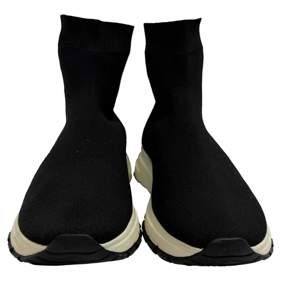Prada Stricksocken-Sneaker aus schwarzem Polyester - Image 2