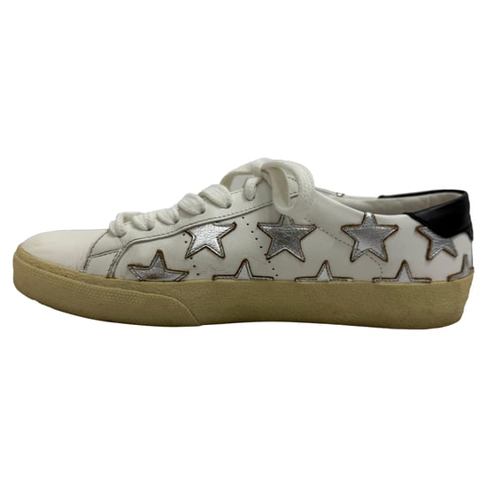 Saint Laurent SL/06 Star Nieder-top Sneaker aus weißem Kalbleder - Image 5
