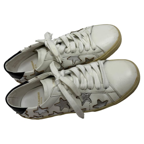 Saint Laurent SL/06 Star Nieder-top Sneaker aus weißem Kalbleder - Image 6