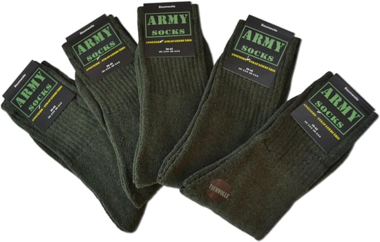 normani 10 Paar Outdoor-Socken ARMY - Image 4