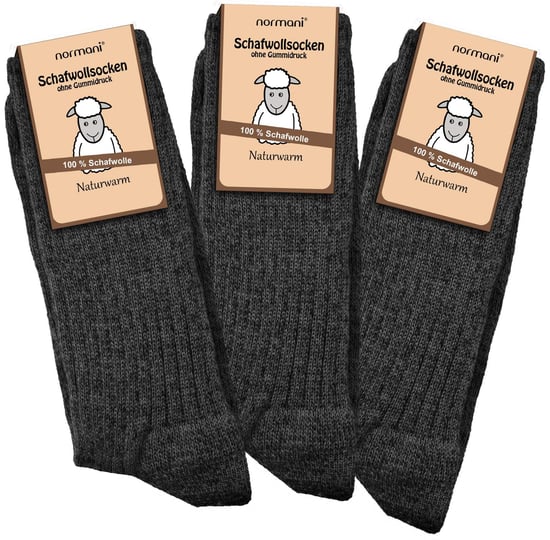 normani 3 Paar Schafwollsocken - Image 2