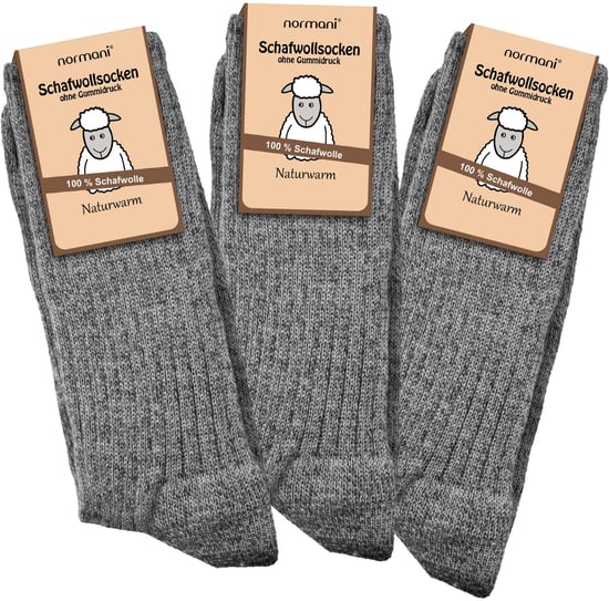 normani 3 Paar Schafwollsocken - Image 2