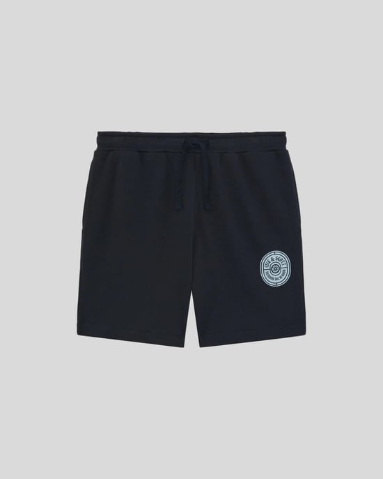 Grafisches Abzeichen Baumwoll-Sweatshorts - Image 5