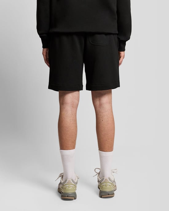 Grafisches Abzeichen Baumwoll-Sweatshorts - Image 4