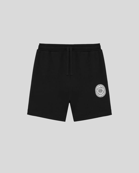 Grafisches Abzeichen Baumwoll-Sweatshorts - Image 5