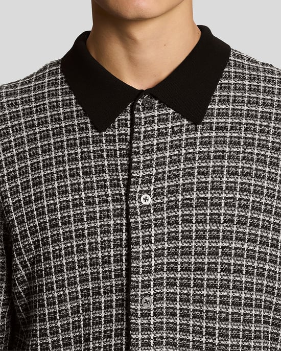 Korbflecht Strick-Kragen Cardigan - Image 3