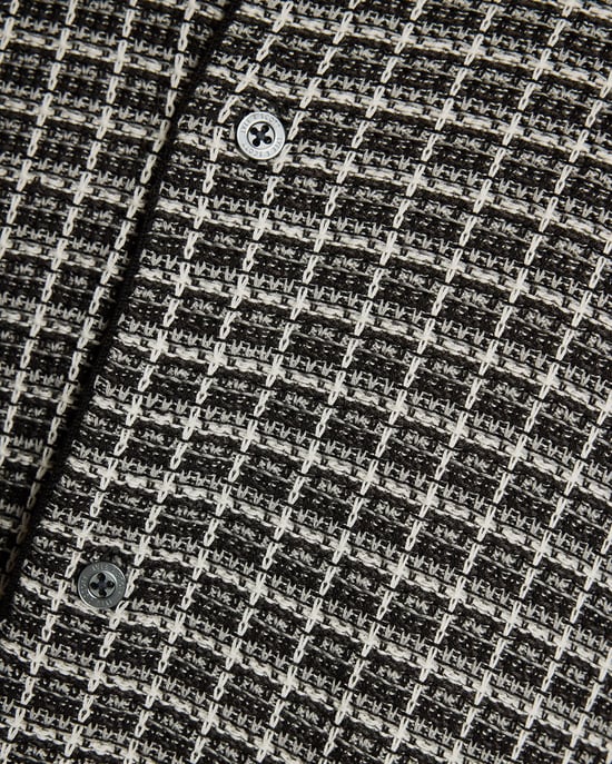 Korbflecht Strick-Kragen Cardigan - Image 6