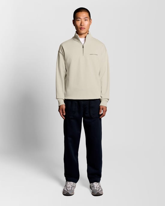 Schwergewichts-Skript 1/4-Zip Sweatshirt - Image 2