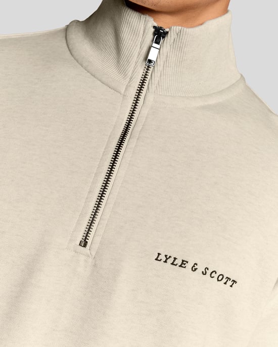 Schwergewichts-Skript 1/4-Zip Sweatshirt - Image 6