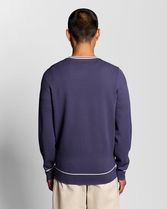 Gespritzter Strickpullover mit Rundhalsausschnitt - Image 4