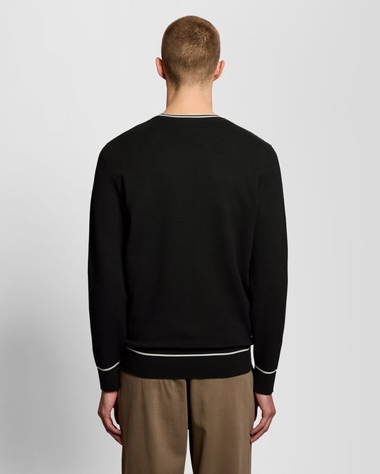 Besatz Strickpullover mit Rundhalsausschnitt - Image 4