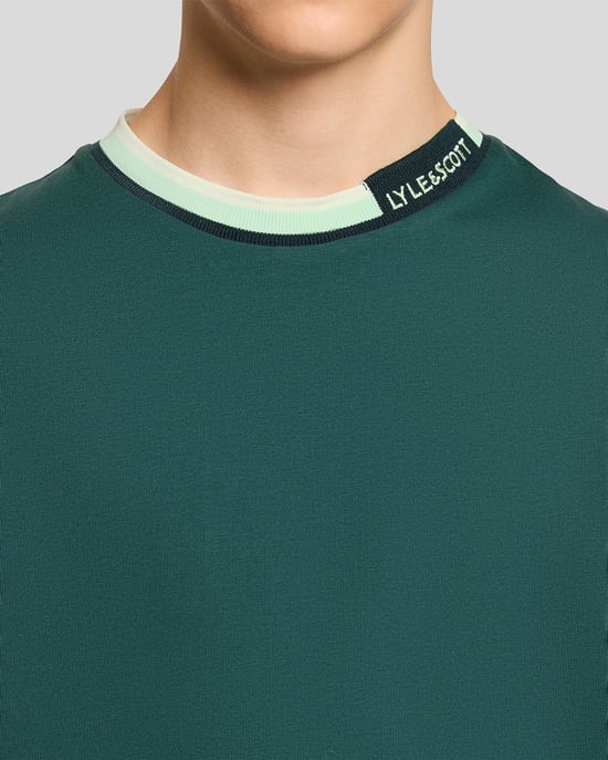 T-Shirt mit Logo und umgeschlagenem Kragen - Image 3