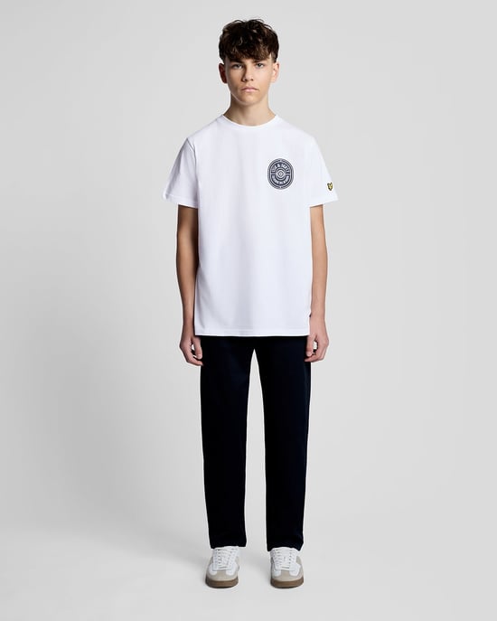 Grafik-Abzeichen Baumwoll-T-Shirt - Image 2