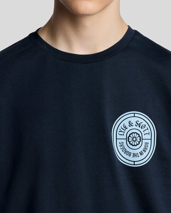 Grafisches Abzeichen Baumwoll-T-Shirt - Image 3