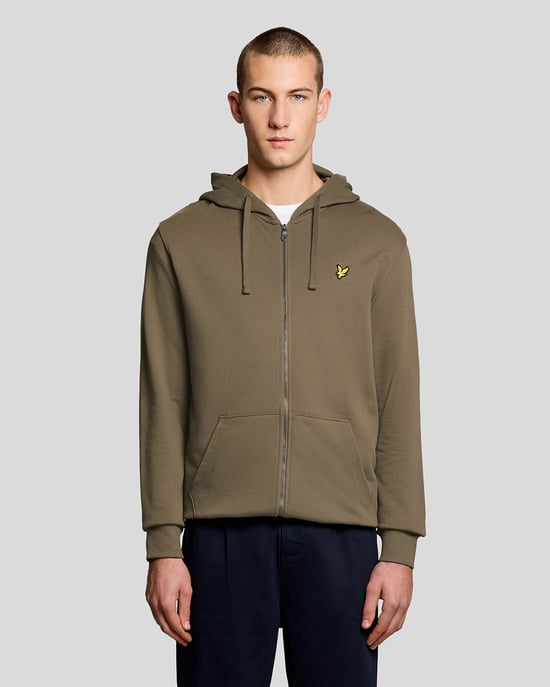 Loopback Baumwolle Vollzip Hoodie - Image 1