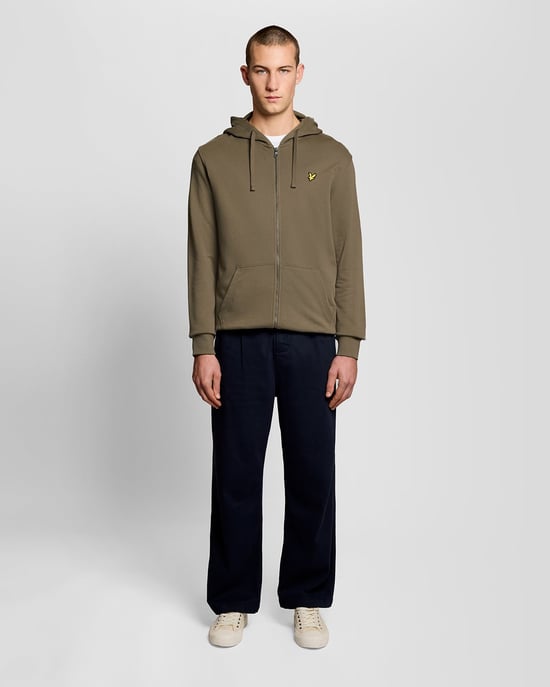 Loopback Baumwolle Vollzip Hoodie - Image 2