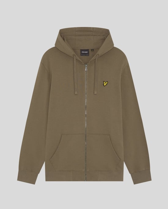 Loopback Baumwoll Vollzip Hoodie - Image 1