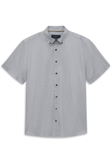 Bugatti Herren Kurzarm-Hemd elegant mit Allover-Muster - Image 3