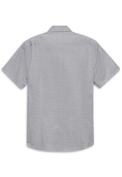 Bugatti Herren Kurzarm-Hemd elegant mit Allover-Muster - Image 4