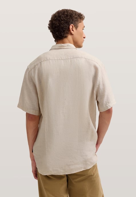 Bugatti Herren Kurzarm-Hemd Modern Fit aus Leinen mit Button-Down-Kragen - Image 2