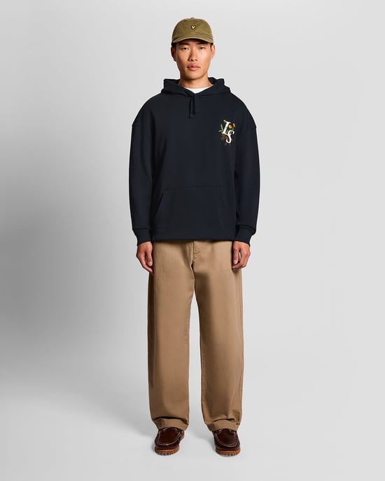 Botanischer Grafik Baumwoll-Hoodie - Image 2