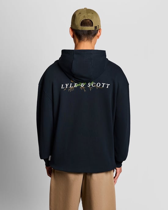 Botanischer Grafik Baumwoll-Hoodie - Image 4