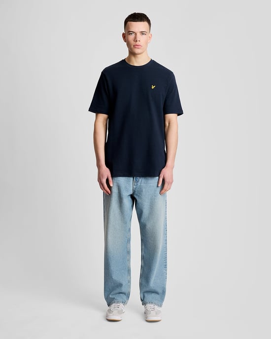Strukturiertes Jacquard-T-Shirt - Image 2