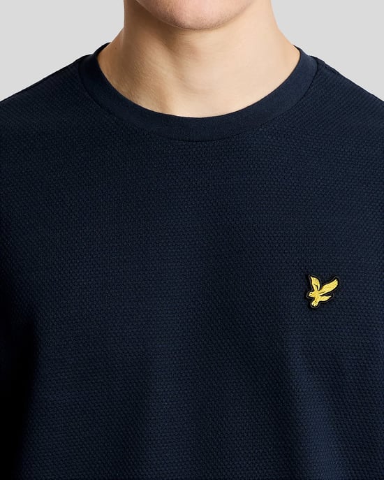 Strukturiertes Jacquard-T-Shirt - Image 3