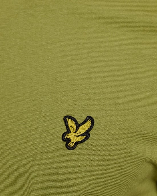 Ringer Baumwoll Rundhals-T-Shirt - Image 6