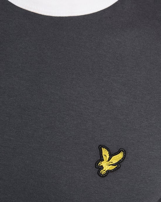 Ringer Baumwoll Rundhalsausschnitt T-Shirt - Image 2